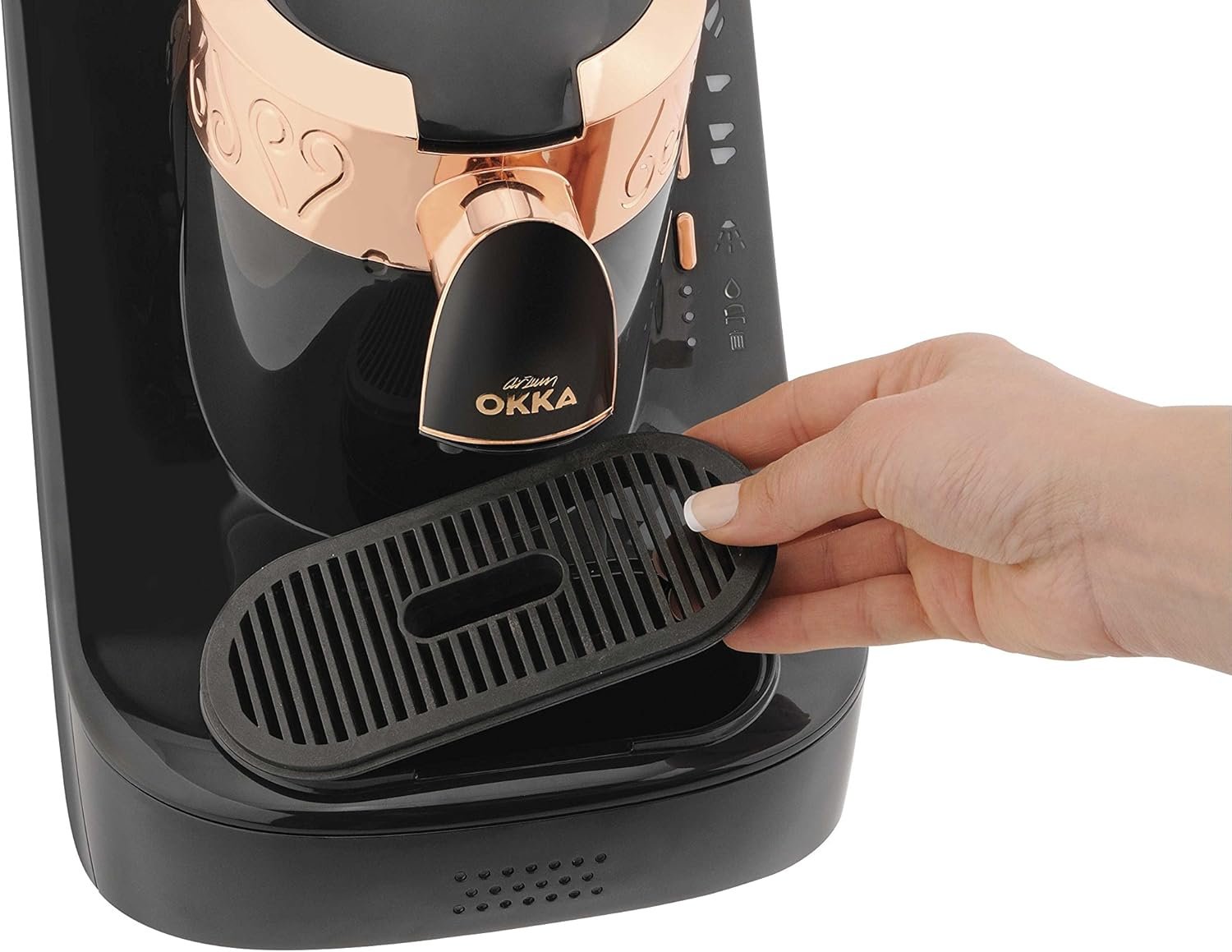 ماكينة تحضير القهوة التركي من اورزم أوكا أسود/نحاسي ok001 ماكينة تحضير القهوة التركي من اورزم أوكا أسود/نحاسي ok001